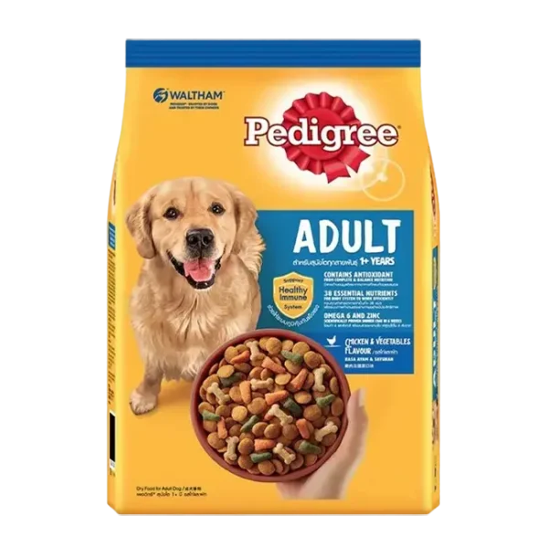 pedigree adult dry dog food (chicken & vegetables 3kg pack)