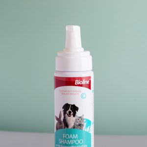 bioline cat dry foam shampoo 220gm